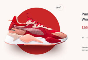 A Puma shoe with flat and more design