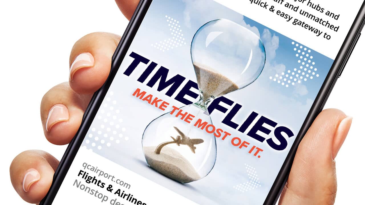 QCIA Time Flies Campaign mobile