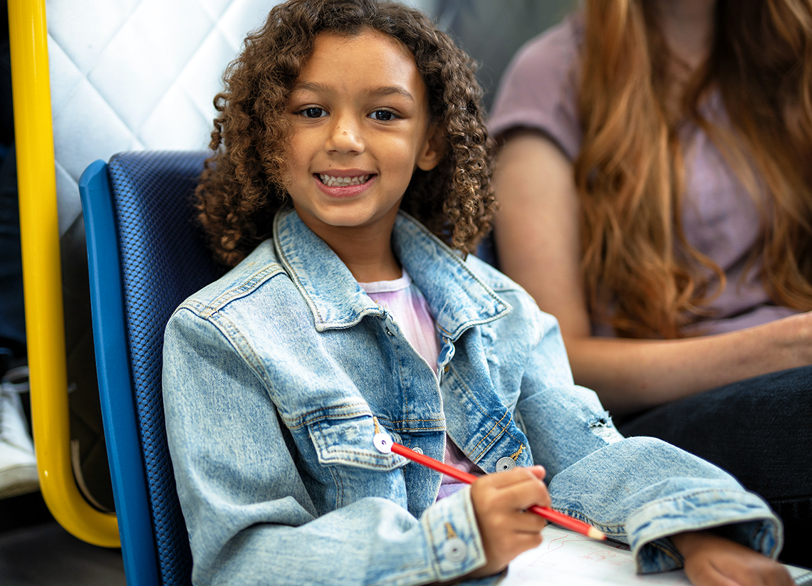 Young girl on MetroLINK bust